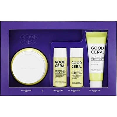 Holika Holika Good Cera hydratační krém s ceramidy 60 + 20 ml + hydratační a vyživující tonikum s ceramidy 20 ml + zklidňující a hydratační emulze s ceramidy 20 ml dárková sada