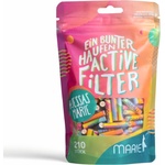 Marie MARIE® Colorful pile of filters 210 pieces bag | Rainbow activated carbon filter 6mm made of ceramic | 210 Active Filters - 20629 (20629)