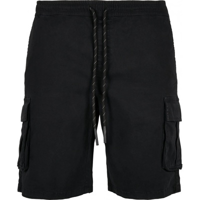 Urban Classics Drawstring cargo shorts černé