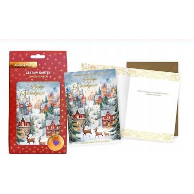 Sada vianočných pohľadníc ZKA-004 BN Passion Cards