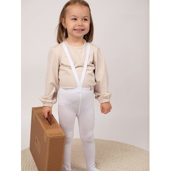 Detské pančuchy na traky biela