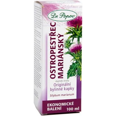 Dr.Popov Kvapky bylinné pestrec mariánsky 100 ml