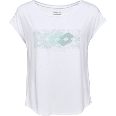 Lotto Dámske tričko TROPICAL TEE III biela svetlo zelená