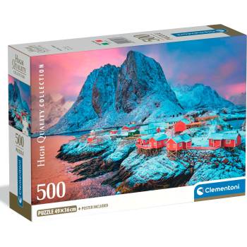 Clementoni - Puzzle Hamnoy Village - 500 piese