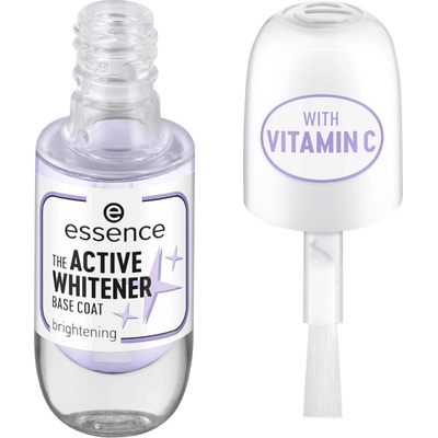 essence Active Whitener podkladový lak na nechty s bieliacim účinkom 8 ml