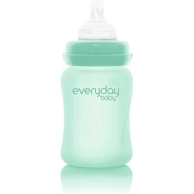 Everyday Baby fľaša sklo chránená pred rozbitím mint green 150 ml