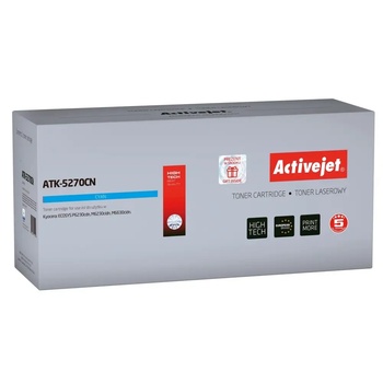 Compatible Тонер Activejet ATK-5270CN (заместител за Kyocera TK-5270C, Supreme, 6000 страници, циан) (ATK-5270CN)