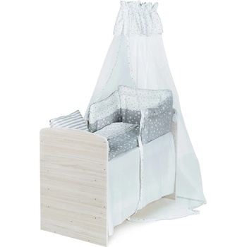 Балдахин за бебешко и детско легло 6 ДУО СИВИ ЗВЕЗДИ