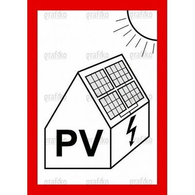 Označení FVE na budově fólie 148x105, GRAFIKO 7.4182.SC