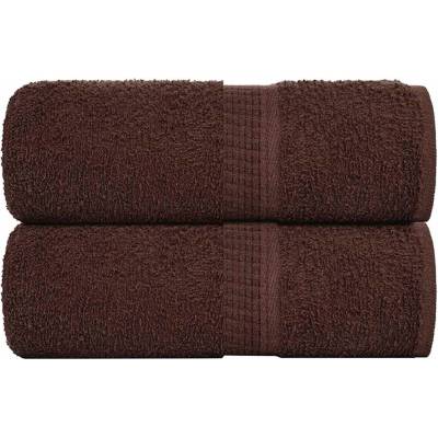 vidaXL Кърпи за пране FROGN 2 бр. Кафяви 30x30 см 360 г/м2 (136752)