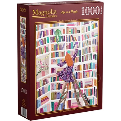 Magnolia Пъзел Magnolia от 1000 части - Книгите са мои приятели (3101)