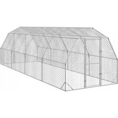 vidaXL Kurník 2,5x8x2,25 m ocel