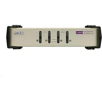 Aten CS-84U-AT 4-Port PS/2-USB KVM Switch, 4x Custom KVM Cable Sets, Non-powered