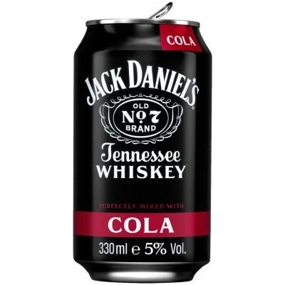 Jack Daniels & Cola 5% 0,33 l (plech) – Hledejceny.cz