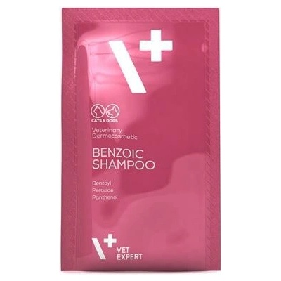 VetExpert Benzoic shampoo pre psy a mačky s mastnou srsťou a kožou 15 ml