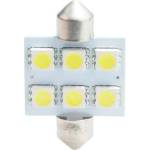 m-tech LED C5W 36mm 6xSMD5050 крушка (L052B)
