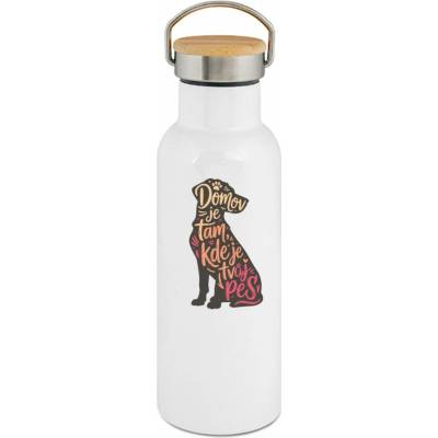 123TRIKO termoska Domov je tam kde je tvůj pes. 500 ml