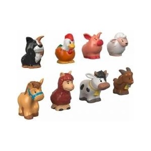 Mattel Комплект фигурки на животни за деца, Fisher Price, Пластмаса, 1 година+