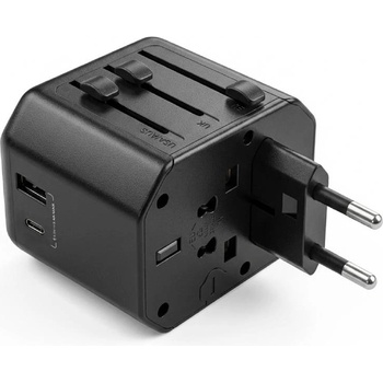 Image 1 of Technaxx TX-358 универсален адаптер за пътуване с USB-A и USB-C (5355)