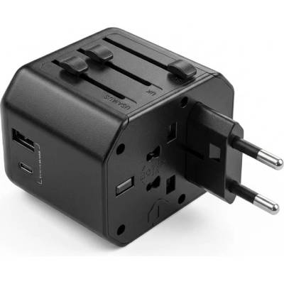 Technaxx TX-358 универсален адаптер за пътуване с USB-A и USB-C (5355)