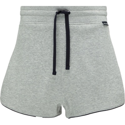 Dámske pyžamové kraťasy Tommy Hilfiger MONOTYPE CONTRAST PIPING PYJAMA Sivá čierna