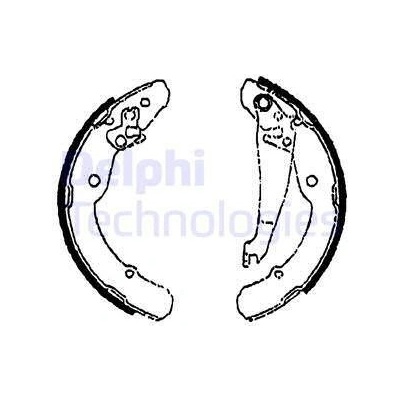 Sada brzdových čeľustí DELPHI LS1784