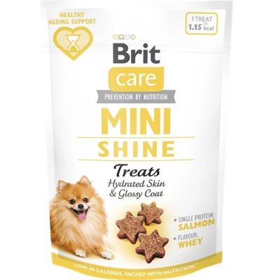 Brit Care Dog Mini Treats Shine 50 g Лакомства за кучета за кожа и козина