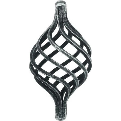PSG Ozdobný košík pre kovaný plot, bránu, zábradlie a mreže 12.111, pr. 12x12 mm, 130 x 65 mm