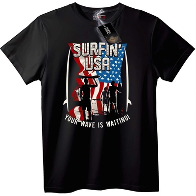 NOONEBRAND Тениска Surfin' USA - XXS, White