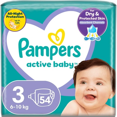 Pampers active baby 3 54 ks