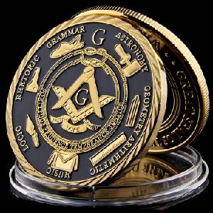 HARAHU Колекционерска Монета - Freemasonry KP5734