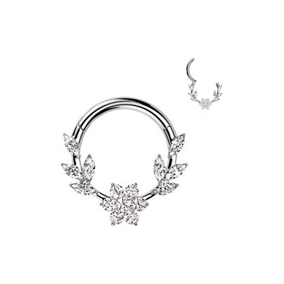 Šperky4U Ocelový piercing segment kruh SG116-1210