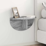 vidaXL Стенен рафт Монтиране на стена Сив Сонома 48 x 24 x 24 см (891440)