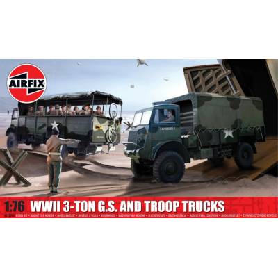 Airfix Classic Kit military A03306 Bedford QLD/QLT Trucks 30-A03306 1:76