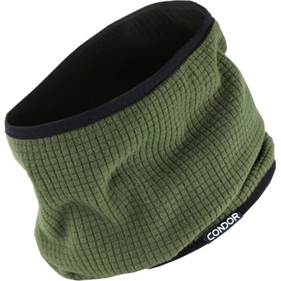 Condor Reversible Neck Gaiter oliva/černá