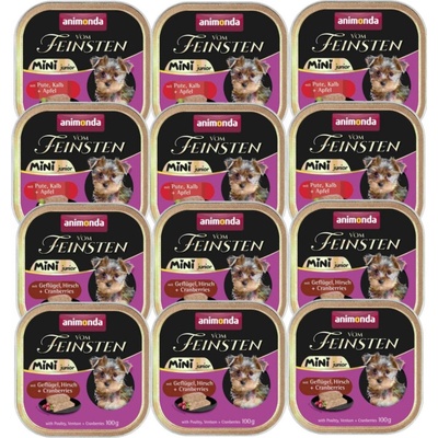 Animonda Vom Feinsten mini junior Mix příchutí 12 x 100 g