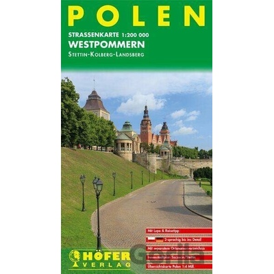 Polsko (Západní Pomořansko Štětín / Kolberg / Landsberg) 1:200 000 / automapa Höfer Verlag