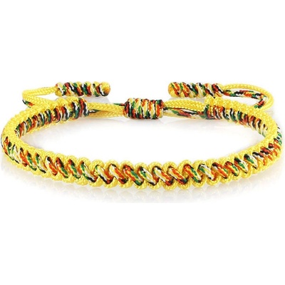 BudNej tibetský náramek pro štěstí žlutý MN1926