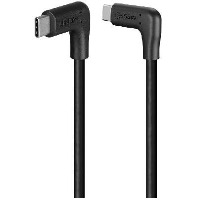 LNY-32024 : Кабел USB-C 3.2, десен към USB-C, 10Gbps, 1.5м, Черен (LINDY LNY-32024)