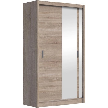 EMS Гардероб с огледало SABRINA 120x215 см, дъб сонома (MT0037)