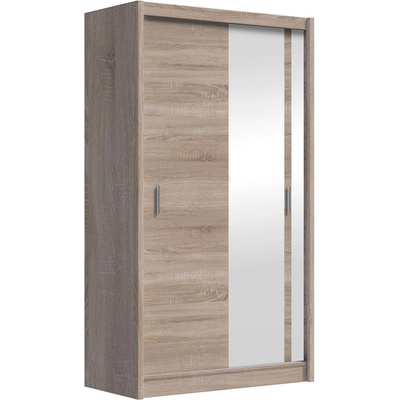 EMS Гардероб с огледало SABRINA 120x215 см, дъб сонома (MT0037)