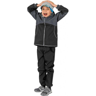 UNUO DĚTSKÉ SOFTSHELOVÉ KALHOTY STREET Černá