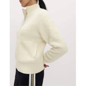 Marks & Spencer Бомбер кардиган със стойка букле и вълна Marks & Spencer кремав Marks & Spencer | Bezhov | ЖЕНИ | S