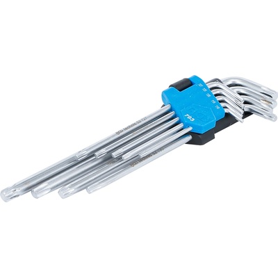 BGS Technic Sada zahnutých kľúčov veľmi dlhé T-profil pre torx T10 - T50 9-dielna BGS 793