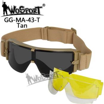 Ochranné brýle Wosport ATF X800 pískové