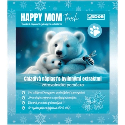 HAPPY MOM Touch chladivá náplast s bylinnými extrakty 5 x 5 cm 5 ks