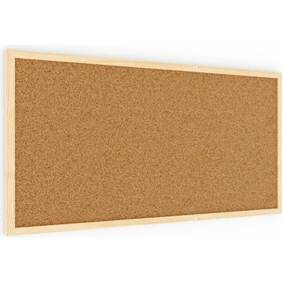 ALLboards Korková tabule 80 x 40 cm dřevěný rám NATURAL TK84D
