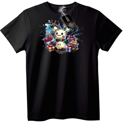 NOONEBRAND Тениска Празничен Pichu Коледа - 2XL, White