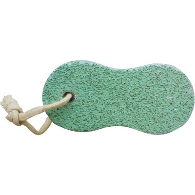 ZdravyNákup Pemza na odstranění kůže tvarovaná zelená 9 x 5 cm