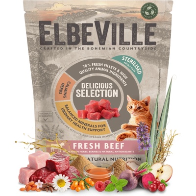 ELBEVILLE Cat Sterilised Fresh Beef 100 g